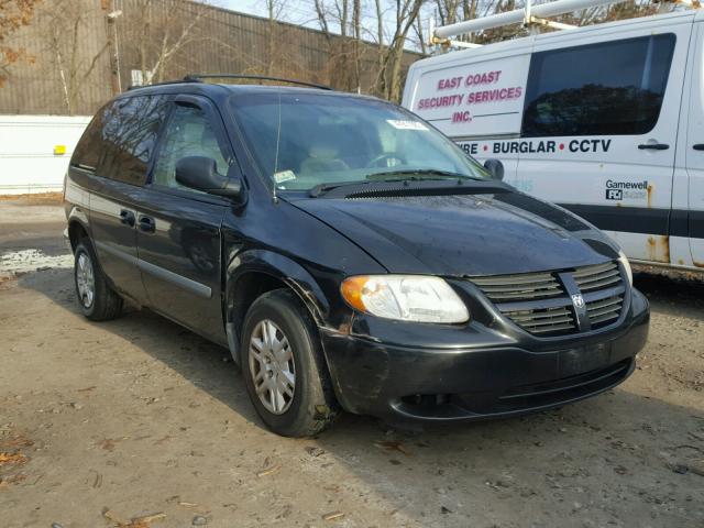 1D4GP45R57B124730 - 2007 DODGE CARAVAN SX BLACK photo 1