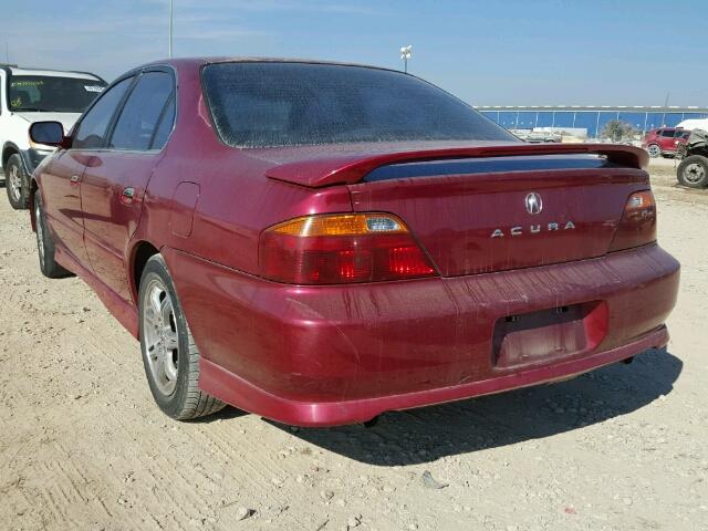 19UUA56651A032298 - 2001 ACURA 3.2TL MAROON photo 3