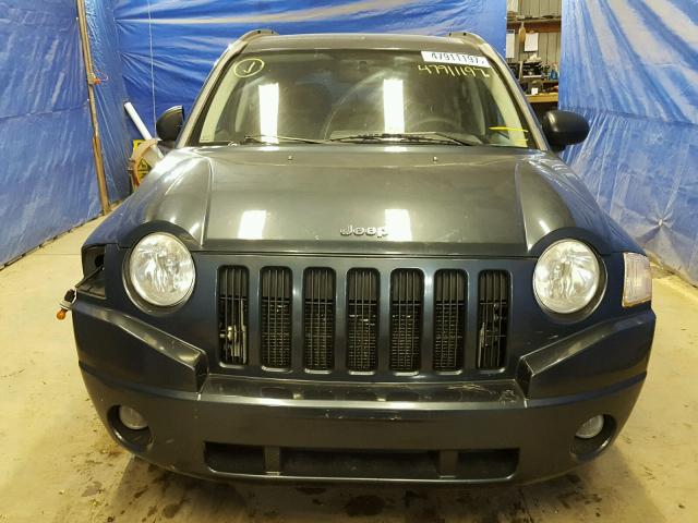 1J8FF47WX7D274134 - 2007 JEEP COMPASS BLUE photo 9