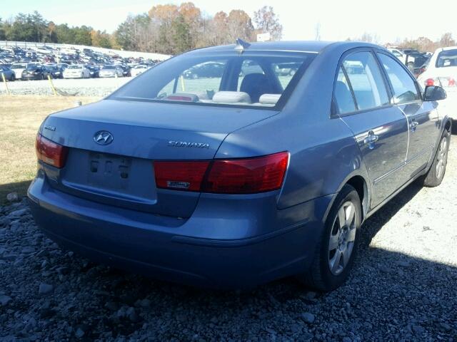 5NPET4ACXAH604365 - 2010 HYUNDAI SONATA GLS BLUE photo 4