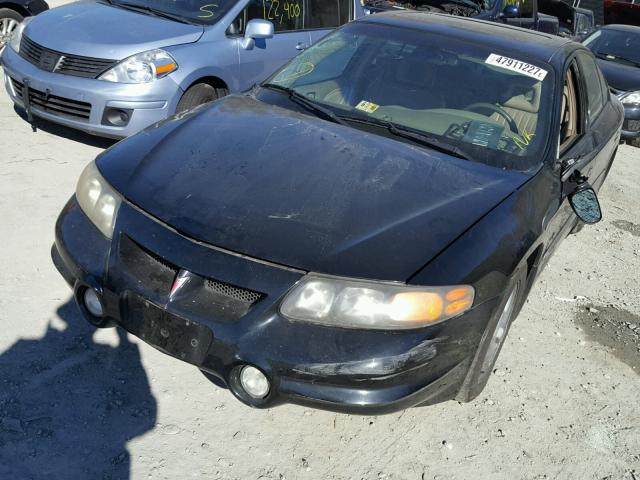 1G2HY54K514274085 - 2001 PONTIAC BONNEVILLE BLACK photo 2