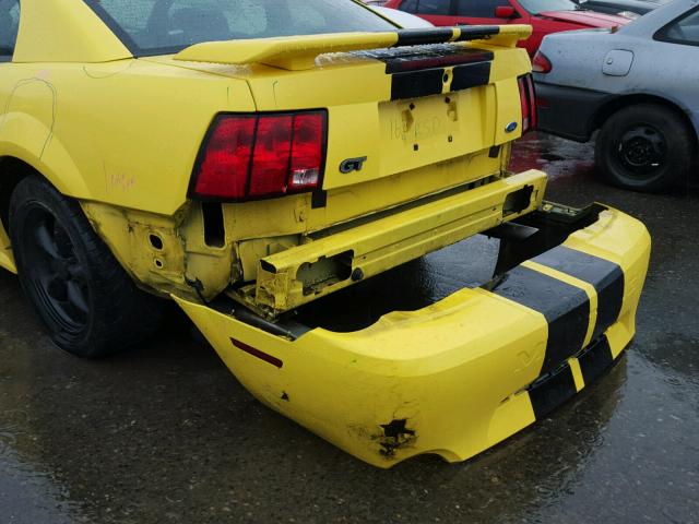 1FAFP42X93F339001 - 2003 FORD MUSTANG GT YELLOW photo 10