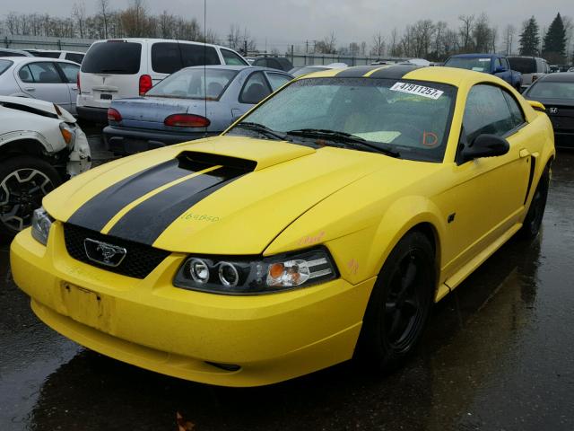 1FAFP42X93F339001 - 2003 FORD MUSTANG GT YELLOW photo 2