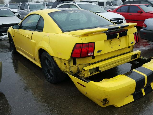 1FAFP42X93F339001 - 2003 FORD MUSTANG GT YELLOW photo 3