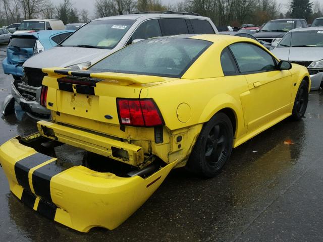 1FAFP42X93F339001 - 2003 FORD MUSTANG GT YELLOW photo 4