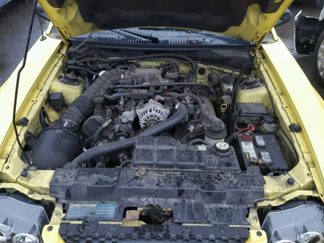 1FAFP42X93F339001 - 2003 FORD MUSTANG GT YELLOW photo 7