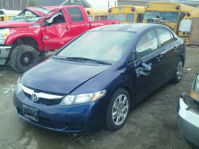 2HGFA16509H547859 - 2009 HONDA CIVIC LX BLUE photo 2