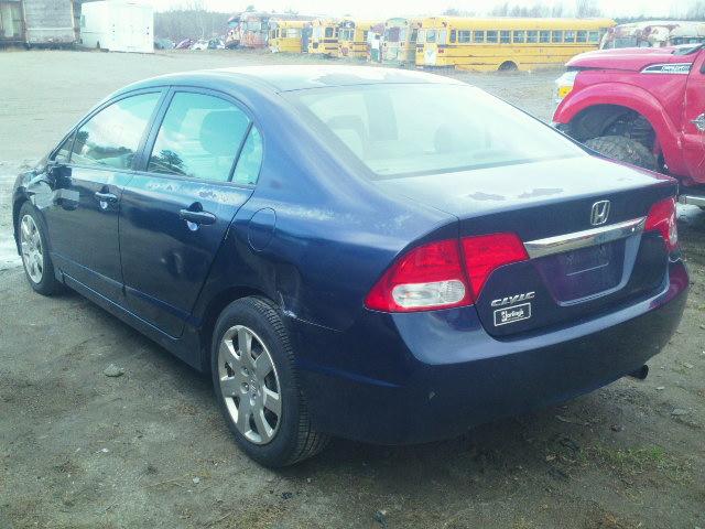 2HGFA16509H547859 - 2009 HONDA CIVIC LX BLUE photo 3