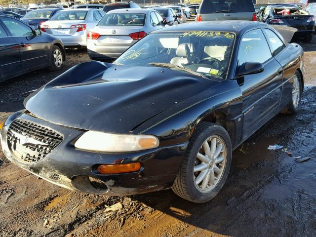 4C3AU52N4YE041828 - 2000 CHRYSLER SEBRING LX BLACK photo 2