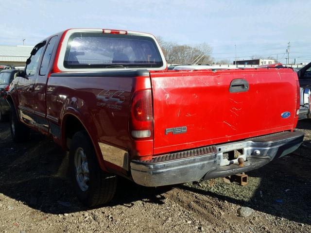 1FTDX18W9VKC93453 - 1997 FORD F150 RED photo 3