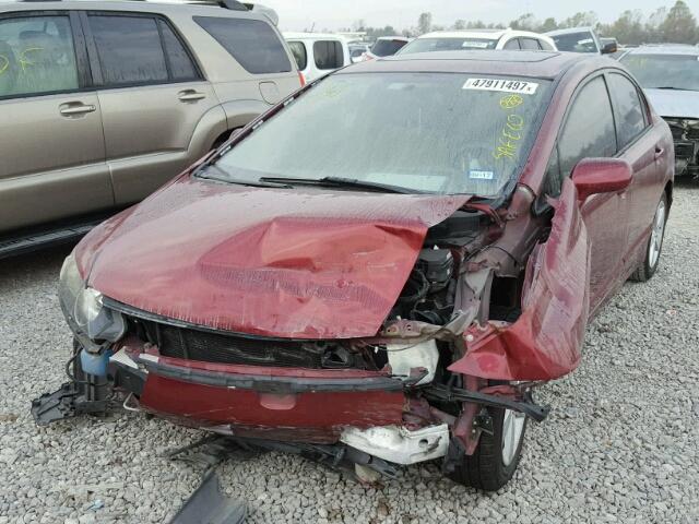 1HGFA16887L018413 - 2007 HONDA CIVIC EX MAROON photo 2
