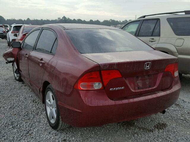 1HGFA16887L018413 - 2007 HONDA CIVIC EX MAROON photo 3