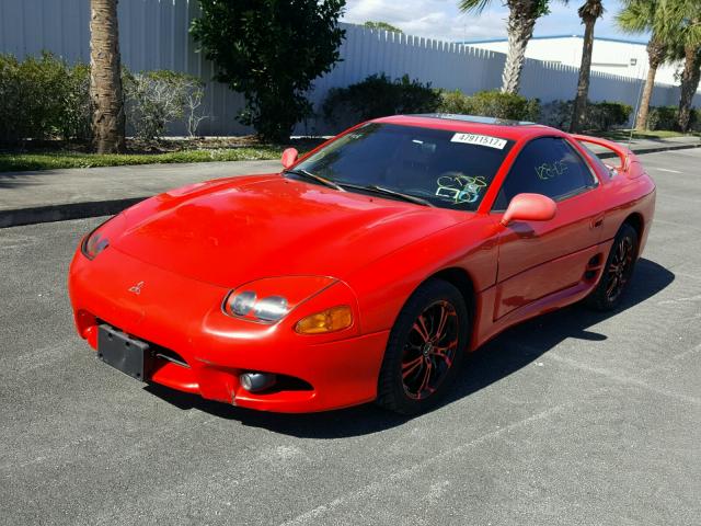 JA3AM84J0VY005202 - 1997 MITSUBISHI 3000 GT SL RED photo 2