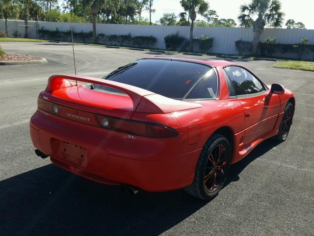 JA3AM84J0VY005202 - 1997 MITSUBISHI 3000 GT SL RED photo 4