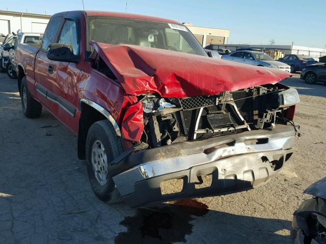 2GCEK19T241162886 - 2004 CHEVROLET SILVERADO RED photo 1