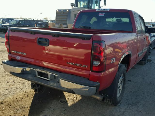 2GCEK19T241162886 - 2004 CHEVROLET SILVERADO RED photo 4