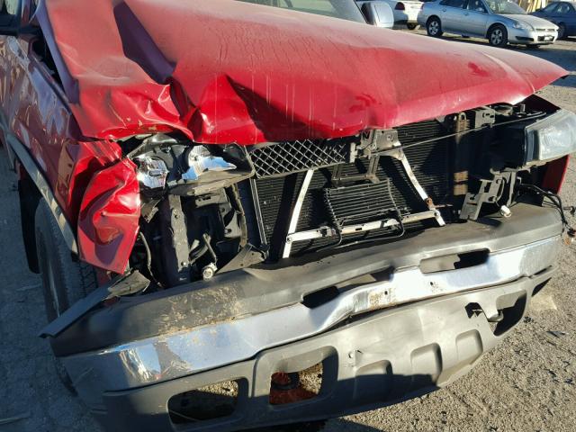 2GCEK19T241162886 - 2004 CHEVROLET SILVERADO RED photo 9