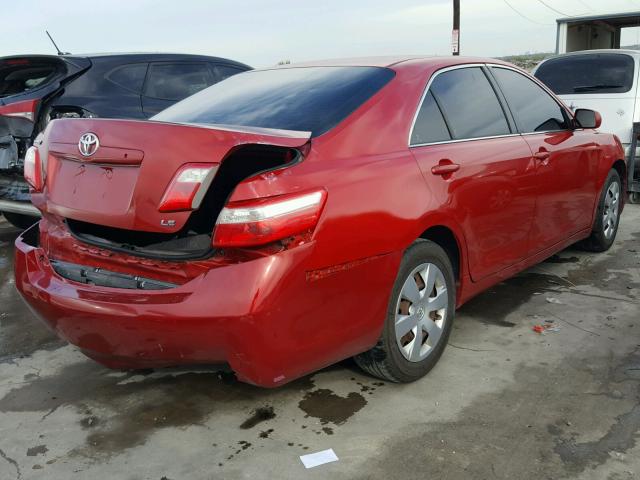 4T1BE46K59U332270 - 2009 TOYOTA CAMRY BASE RED photo 4