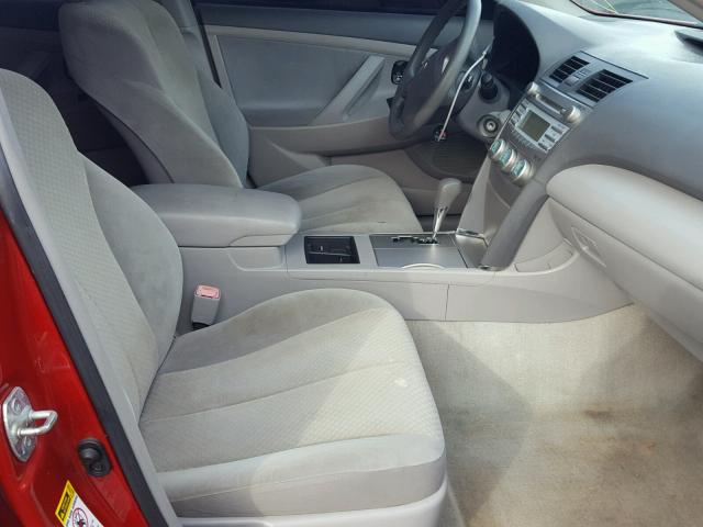 4T1BE46K59U332270 - 2009 TOYOTA CAMRY BASE RED photo 5