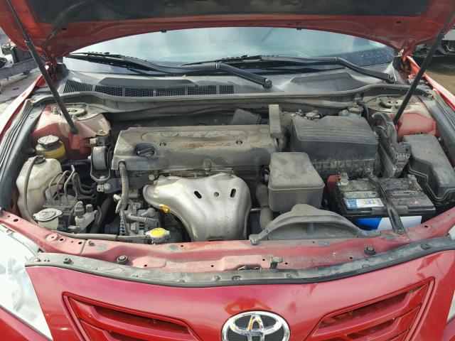 4T1BE46K59U332270 - 2009 TOYOTA CAMRY BASE RED photo 7