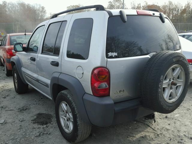 1J4GL48K93W638150 - 2003 JEEP LIBERTY SP GRAY photo 3