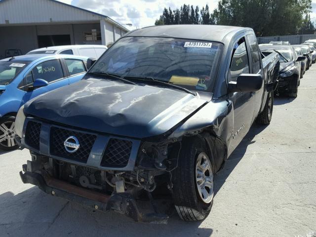 1N6BA06A96N505985 - 2006 NISSAN TITAN XE GREEN photo 2