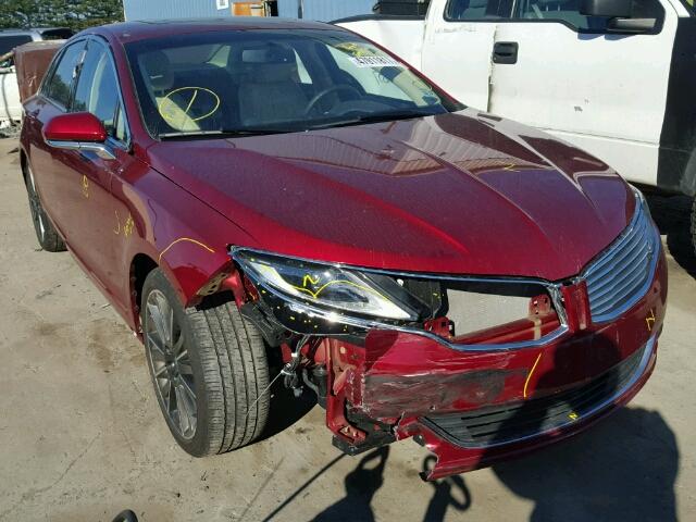 3LN6L2J98FR611568 - 2015 LINCOLN MKZ MAROON photo 1