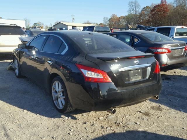 1N4AA51E19C824552 - 2009 NISSAN MAXIMA S BLACK photo 3