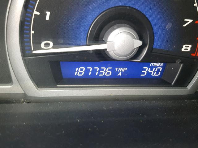 2HGFG12807H568576 - 2007 HONDA CIVIC EX 黑色 照片 8