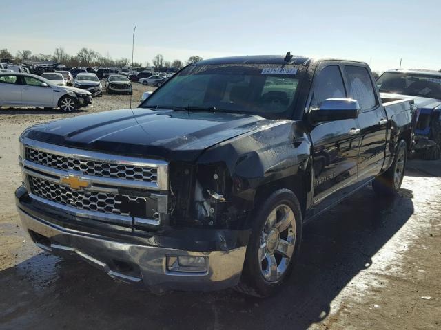 3GCUKSEC6EG328309 - 2014 CHEVROLET SILVERADO BLACK photo 2