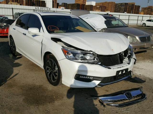 1HGCR2F86HA184881 - 2017 HONDA ACCORD EXL WHITE photo 1