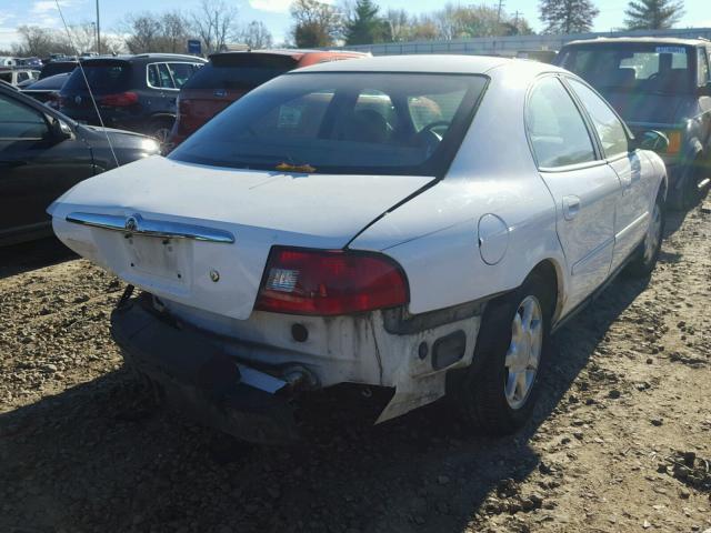 1MEFM50U03A625848 - 2003 MERCURY SABLE GS WHITE photo 4