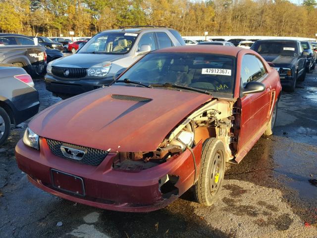 1FAFP40421F257262 - 2001 FORD MUSTANG SILVER photo 2