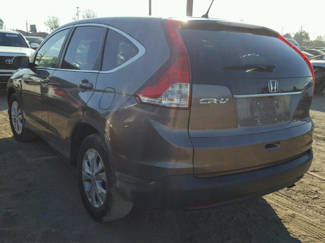 5J6RM3H57CL047309 - 2012 HONDA CR-V EX ნაცრისფერი ფოტო 3