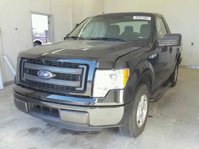 1FTMF1CMXEFB42333 - 2014 FORD F150 BLACK photo 2