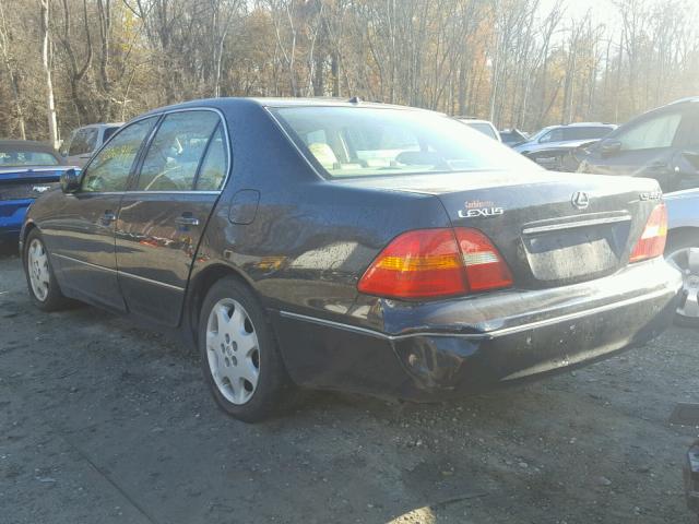 JTHBN30F630120601 - 2003 LEXUS LS 430 BLUE photo 3