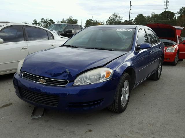 2G1WT55K079268791 - 2007 CHEVROLET IMPALA LT BLUE photo 2