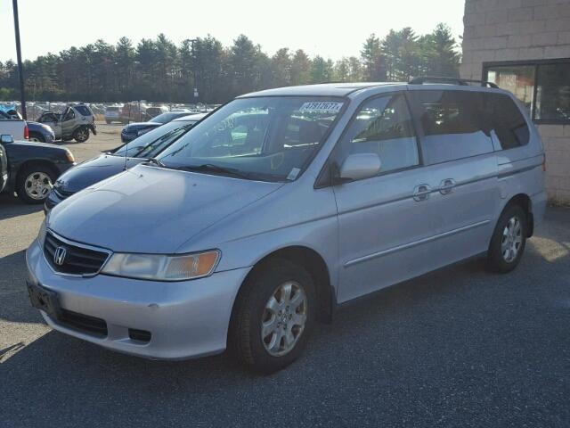 2HKRL18692H587561 - 2002 HONDA ODYSSEY EX SILVER photo 2