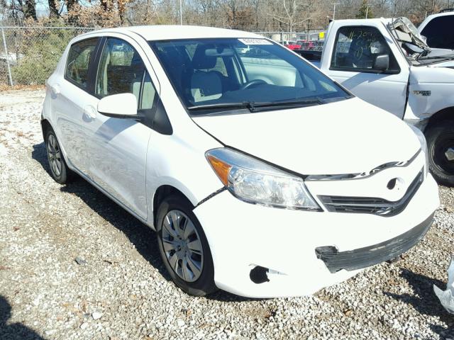 JTDKTUD33ED574331 - 2014 TOYOTA YARIS WHITE photo 1