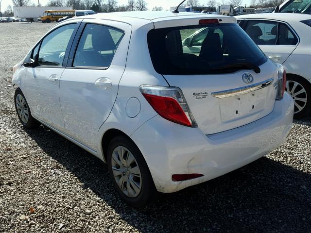 JTDKTUD33ED574331 - 2014 TOYOTA YARIS WHITE photo 3