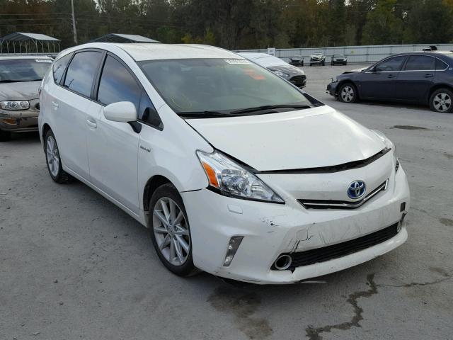 JTDZN3EU0C3072390 - 2012 TOYOTA PRIUS V WHITE photo 1