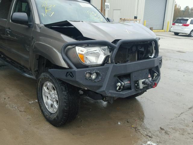 5TFLU4EN9EX108659 - 2014 TOYOTA TACOMA DOU BROWN photo 9