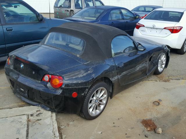 4USBT33463LS41252 - 2003 BMW Z4 2.5 BLACK photo 4