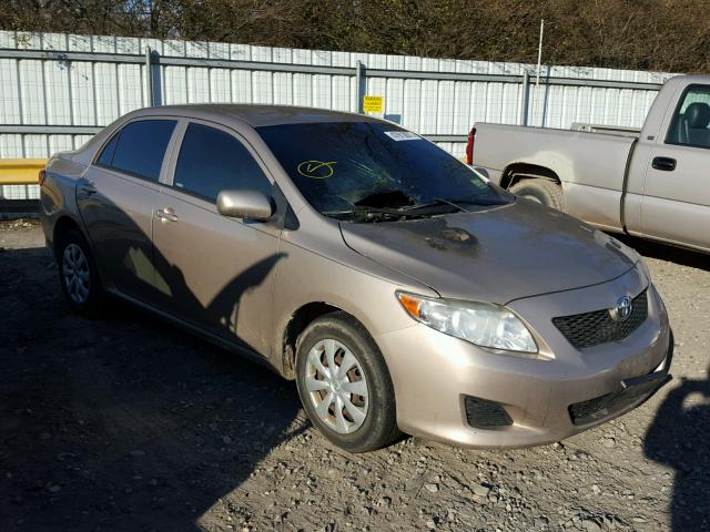 2T1BU40E59C135445 - 2009 TOYOTA COROLLA BA TAN photo 1