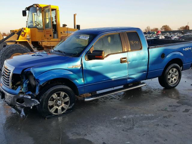 1FTFX1EF8CFC69454 - 2012 FORD F150 SUPER BLUE photo 9