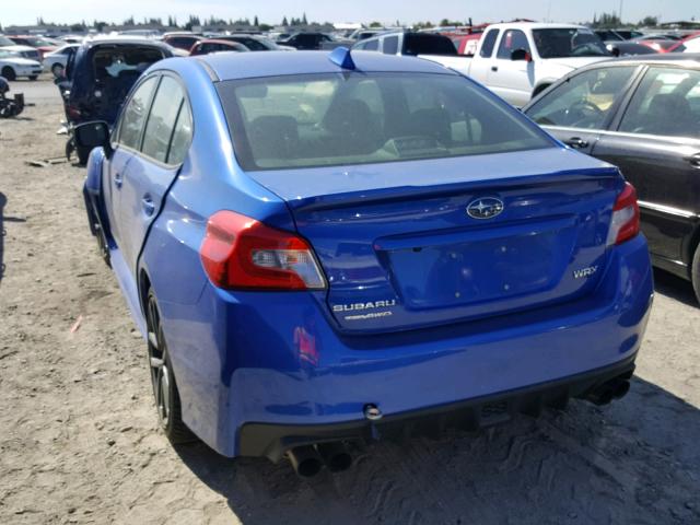 JF1VA1C6XJ8823438 - 2018 SUBARU WRX PREMIU BLUE photo 3