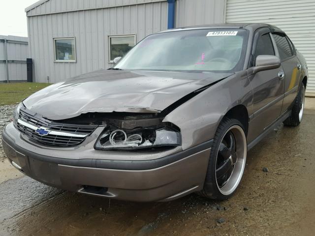 2G1WF52E039321487 - 2003 CHEVROLET IMPALA GRAY photo 2