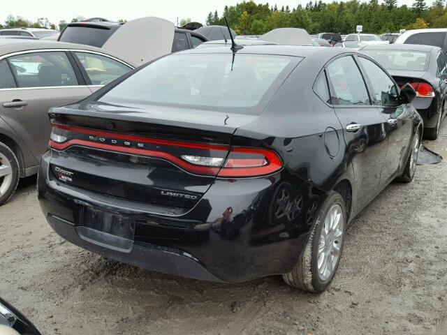 1C3CDFCB9FD111248 - 2015 DODGE DART LIMIT BLACK photo 4