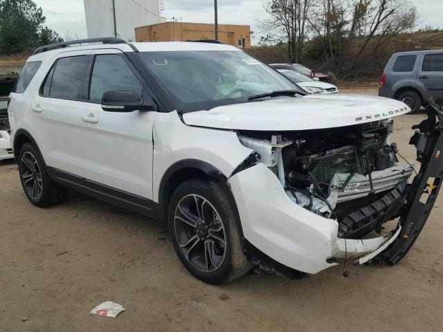 1FM5K8GT3FGB15850 - 2015 FORD EXPLORER S WHITE photo 1