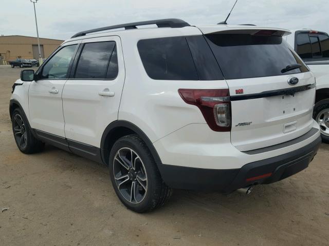 1FM5K8GT3FGB15850 - 2015 FORD EXPLORER S WHITE photo 3